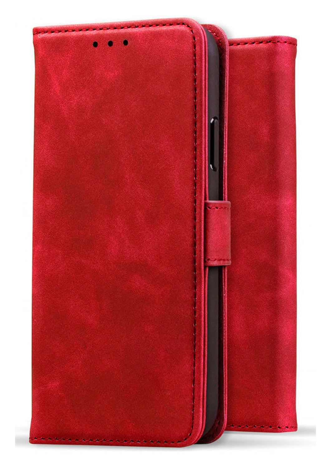 Rosso Element Motorola Edge 60 Fusion Hoesje Book Case Wallet Rood afbeelding 7