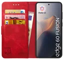 Rosso Element Motorola Edge 60 Fusion Hoesje Book Case Wallet Rood