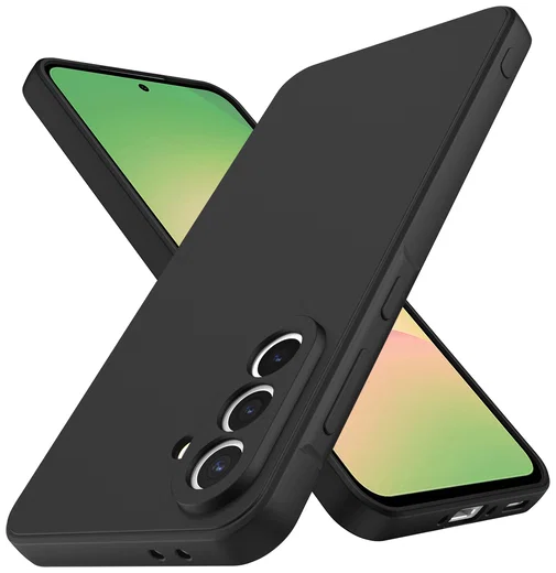 Samsung Galaxy A56 Hoesje met Camera Bescherming Dun TPU Back Cover Zwart afbeelding 3