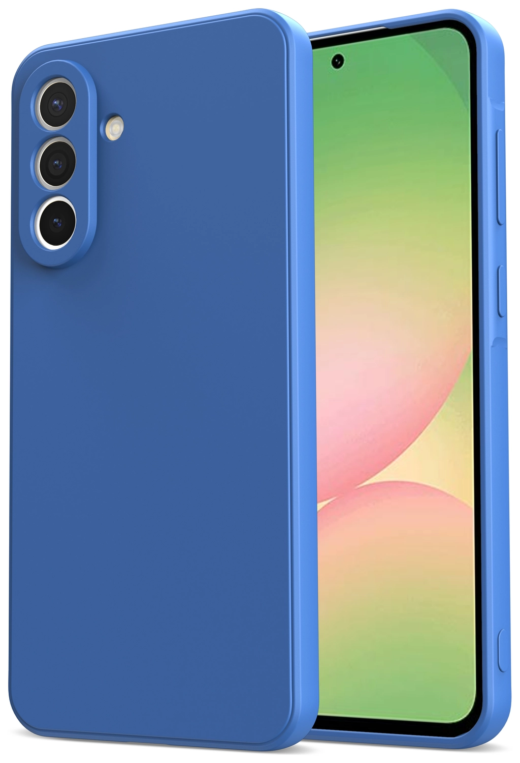 Samsung Galaxy A56 Hoesje met Camera Bescherming Dun TPU Back Cover Blauw afbeelding 1