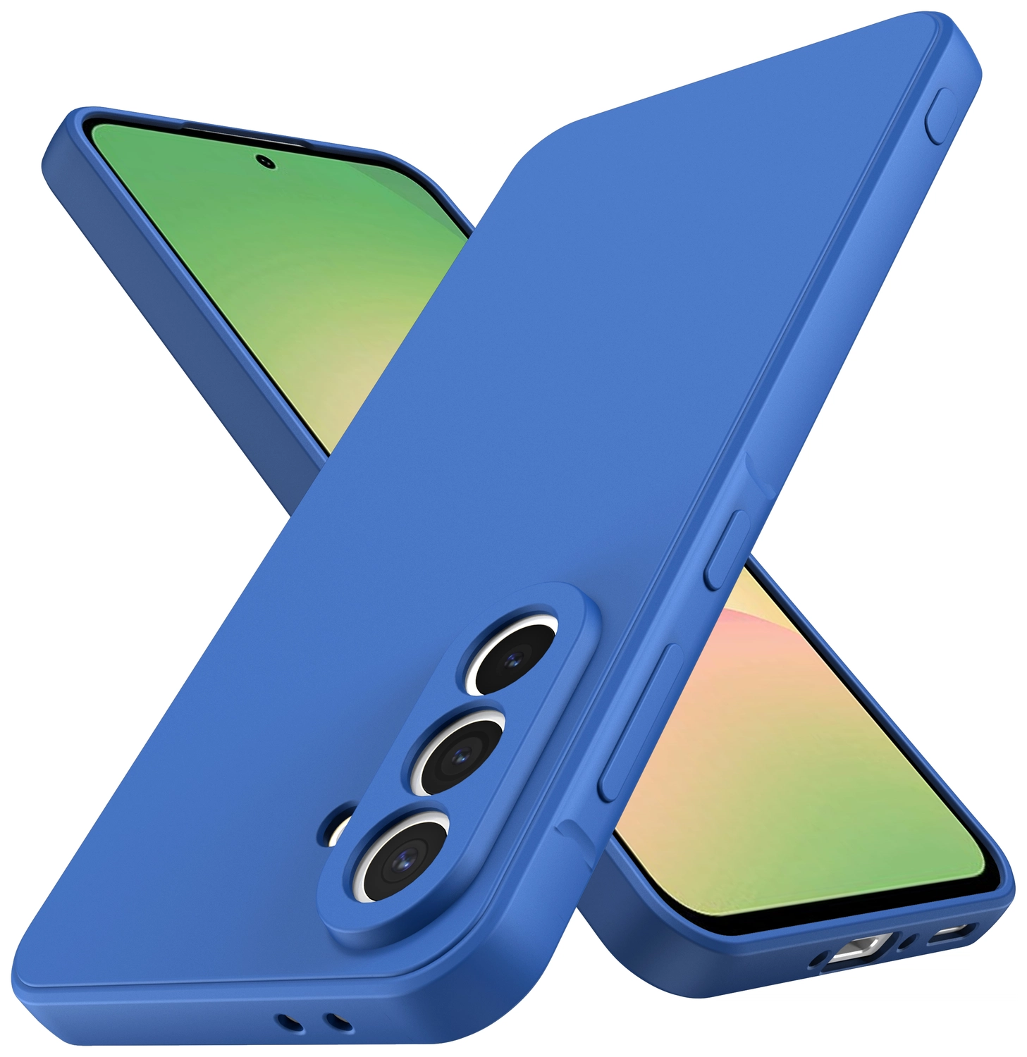 Samsung Galaxy A56 Hoesje met Camera Bescherming Dun TPU Back Cover Blauw afbeelding 3