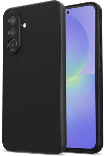 Samsung Galaxy A36 Hoesje met Camera Bescherming Dun TPU Back Cover Zwart afbeelding 1