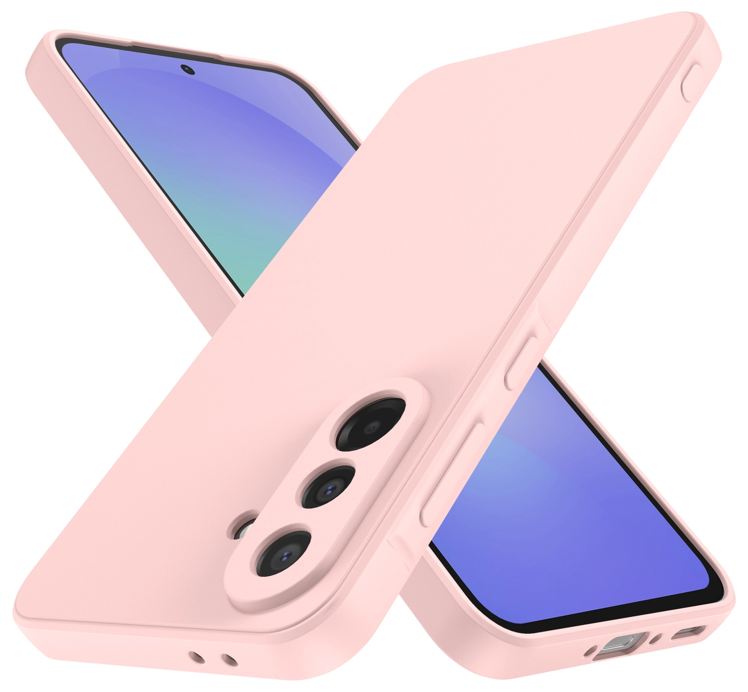 Samsung Galaxy A36 Hoesje met Camera Bescherming Dun TPU Back Cover Roze afbeelding 3