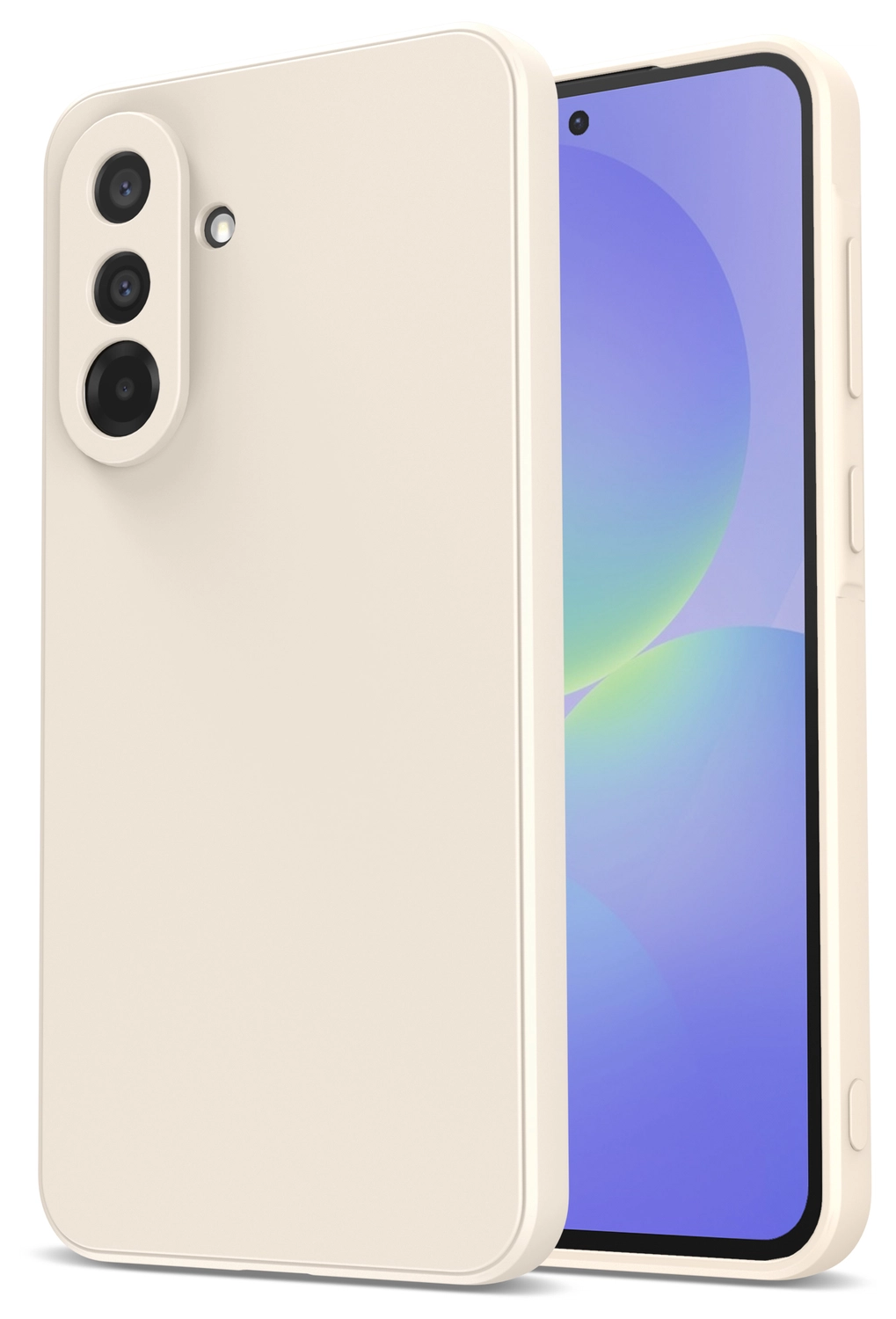 Samsung Galaxy A36 Hoesje met Camera Bescherming Dun TPU Back Cover Beige afbeelding 1