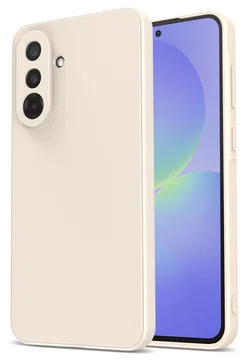 Samsung Galaxy A36 Hoesje met Camera Bescherming Dun TPU Back Cover Beige