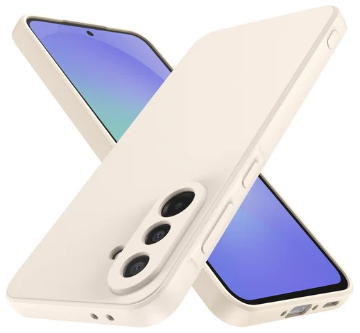 Samsung Galaxy A36 Hoesje met Camera Bescherming Dun TPU Back Cover Beige afbeelding 3