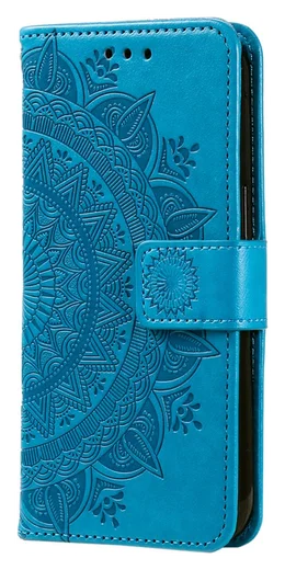 Samsung Galaxy A26 Hoesje Mandala Book Case met Pasjeshouder Blauw afbeelding 5