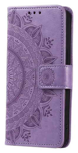 Samsung Galaxy A26 Hoesje Mandala Book Case met Pasjeshouder Paars afbeelding 5