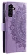 Samsung Galaxy A26 Hoesje Mandala Book Case met Pasjeshouder Paars afbeelding 6