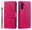 Samsung Galaxy A26 Hoesje Mandala Book Case met Pasjeshouder Roze