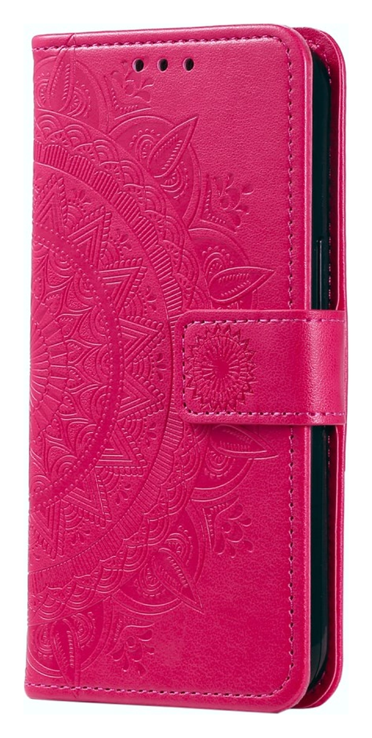 Samsung Galaxy A26 Hoesje Mandala Book Case met Pasjeshouder Roze afbeelding 4