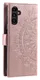 Samsung Galaxy A26 Hoesje Mandala Book Case met Pasjeshouder Roze Goud afbeelding 6