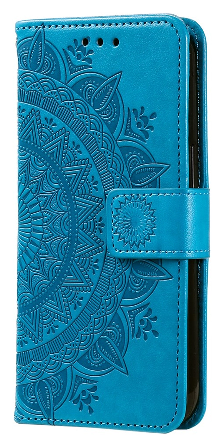 Samsung Galaxy A36 Hoesje Mandala Book Case met Pasjeshouder Blauw afbeelding 5