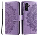 Samsung Galaxy A36 Hoesje Mandala Book Case met Pasjeshouder Paars