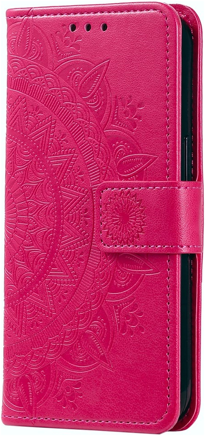 Samsung Galaxy A36 Hoesje Mandala Book Case met Pasjeshouder Roze afbeelding 4