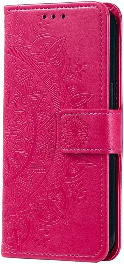 Samsung Galaxy A36 Hoesje Mandala Book Case met Pasjeshouder Roze afbeelding 4