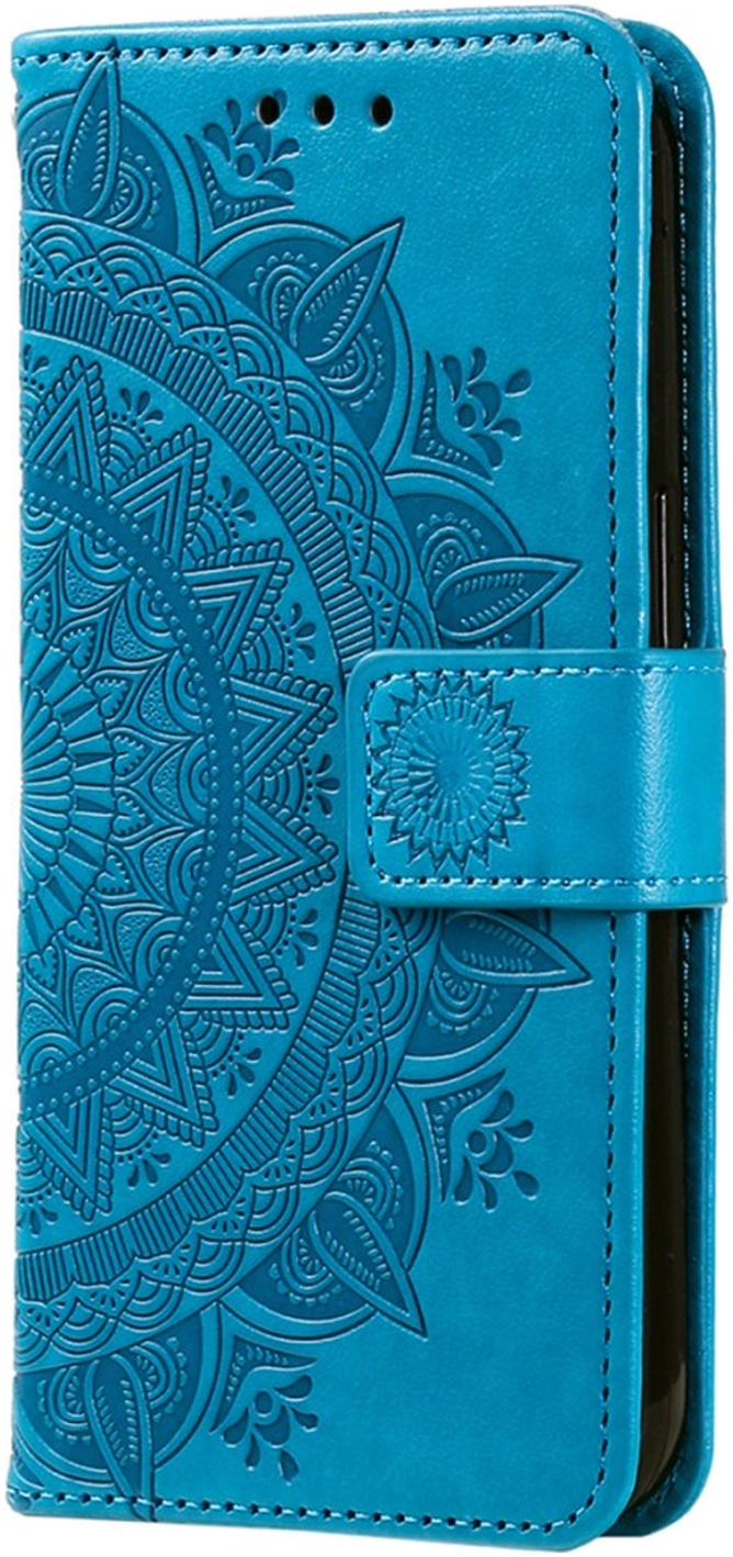 Samsung Galaxy A56 Hoesje Mandala Book Case met Pasjeshouder Blauw afbeelding 5