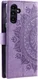 Samsung Galaxy A56 Hoesje Mandala Book Case met Pasjeshouder Paars afbeelding 6