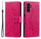 Samsung Galaxy A56 Hoesje Mandala Book Case met Pasjeshouder Roze afbeelding 1