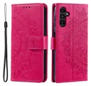 Samsung Galaxy A56 Hoesje Mandala Book Case met Pasjeshouder Roze