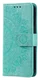 Samsung Galaxy A56 Hoesje Mandala Book Case met Pasjeshouder Groen afbeelding 5