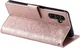 Samsung Galaxy A56 Hoesje Mandala Book Case met Pasjeshouder Roze Goud afbeelding 4