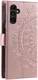 Samsung Galaxy A56 Hoesje Mandala Book Case met Pasjeshouder Roze Goud afbeelding 6