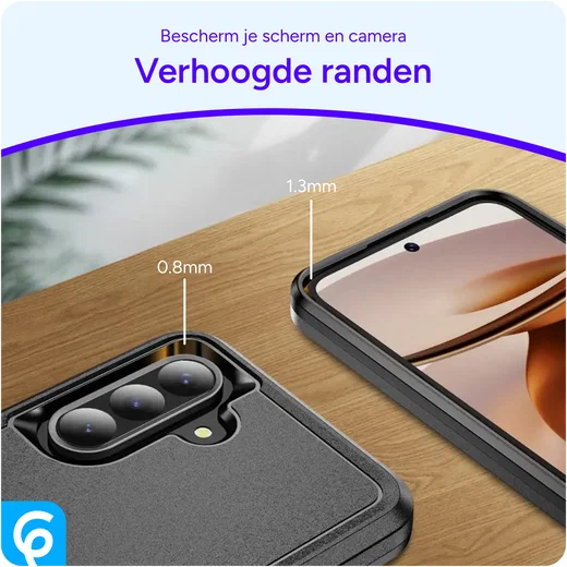 Samsung Galaxy A36 Hoesje Schokbestendige Hardcase Back Cover Zwart afbeelding 4