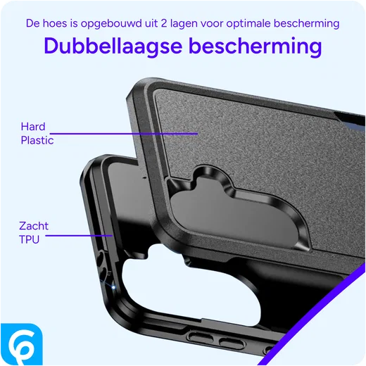 Samsung Galaxy A36 Hoesje Schokbestendige Hardcase Back Cover Zwart afbeelding 5