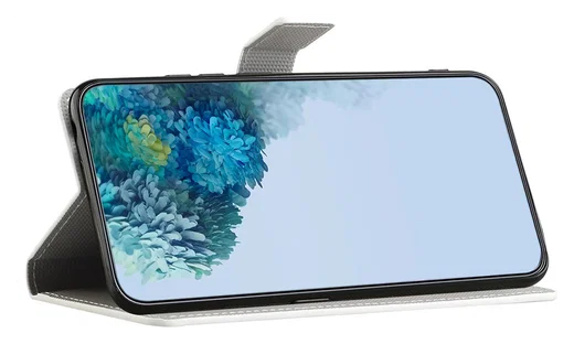Samsung Galaxy A56 Hoesje Print Book Case met Vlinder Blauw afbeelding 3