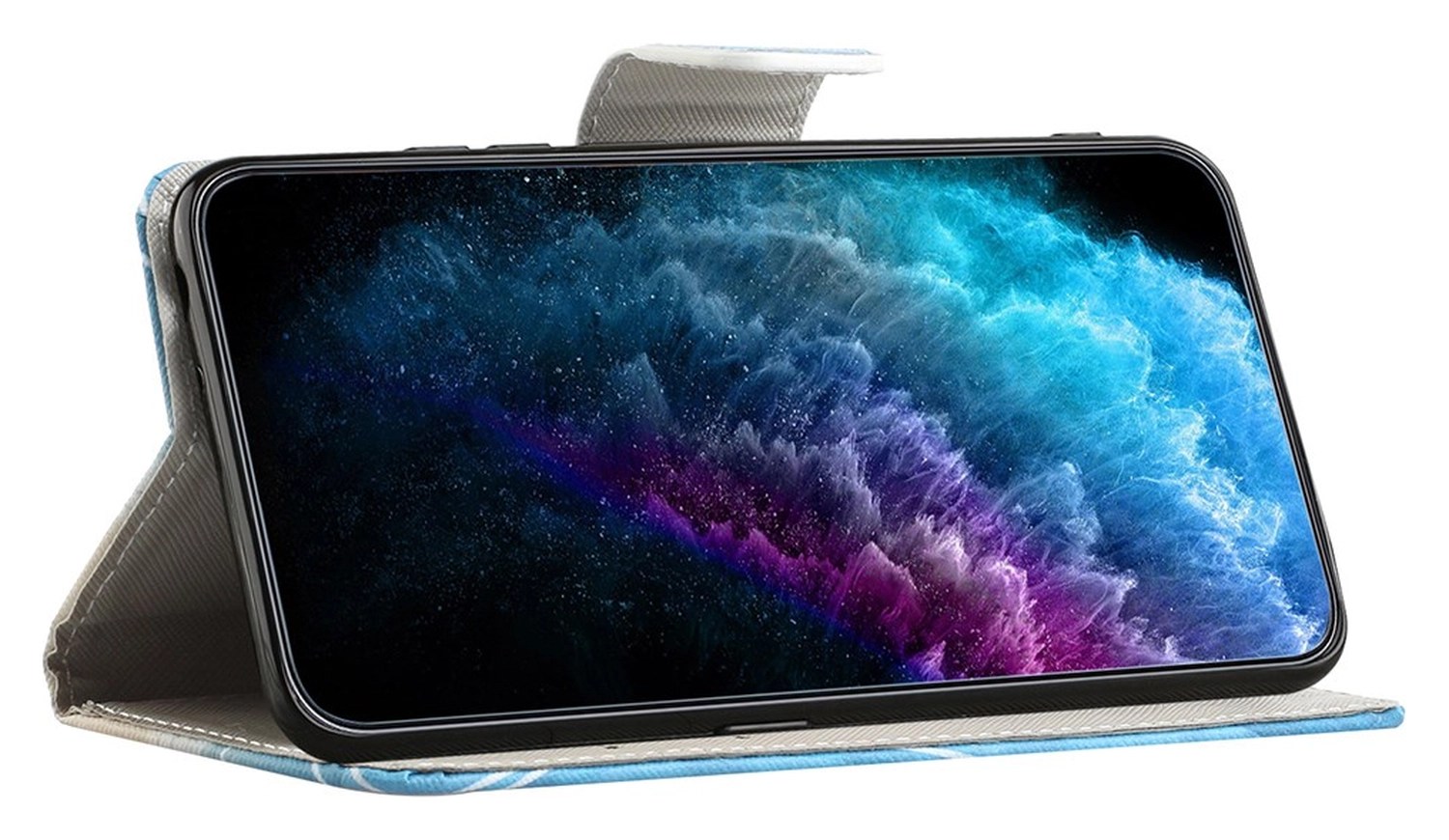 Samsung Galaxy A56 Hoesje Print Book Case met Pasjeshouder Bloemen Boom afbeelding 3