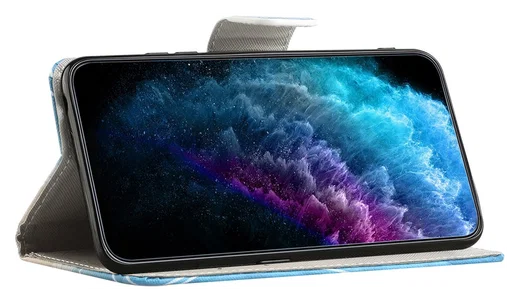 Samsung Galaxy A56 Hoesje Print Book Case met Pasjeshouder Bloemen Boom afbeelding 3