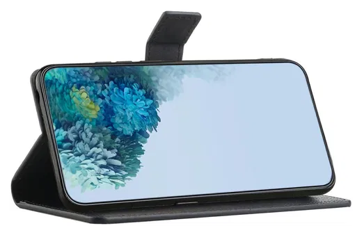 Samsung Galaxy A26 Hoesje Print Book Case met Pasjeshouder Roze Bloemen afbeelding 3