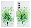 Samsung Galaxy A26 Hoesje Print Book Case met Pasjeshouder Bloemen Boom