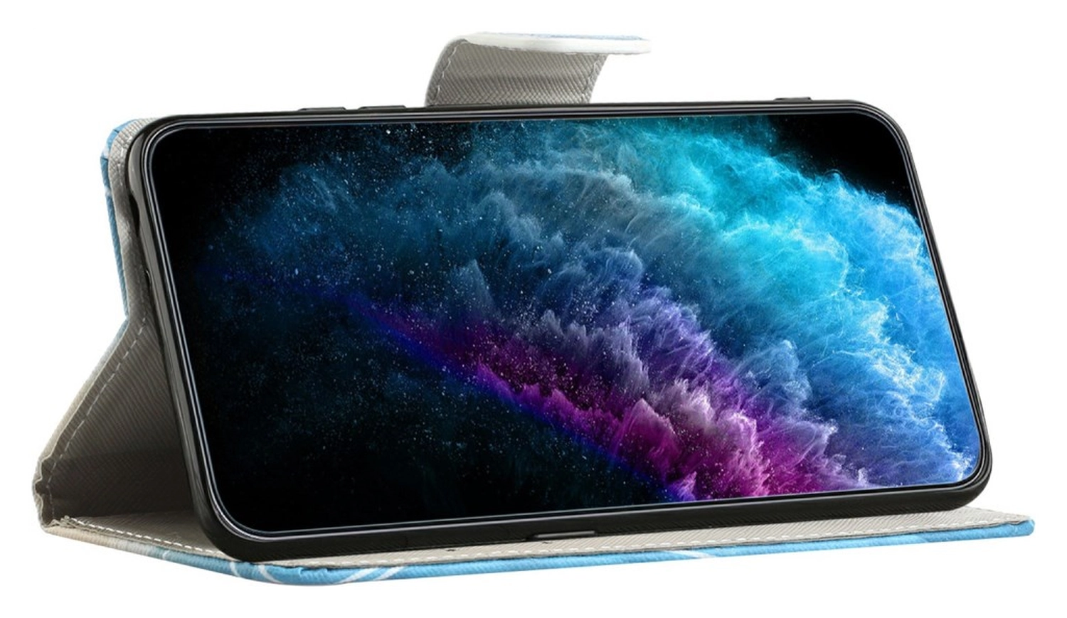 Samsung Galaxy A26 Hoesje Print Book Case met Pasjeshouder Bloemen Boom afbeelding 5