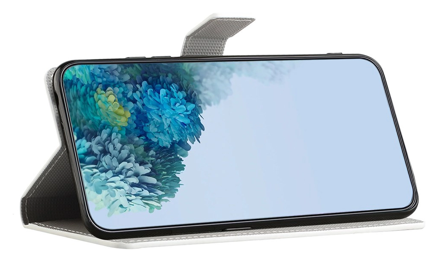 Samsung Galaxy A36 Hoesje Print Book Case met Pasjeshouder Vlinder Blauw afbeelding 3