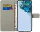 Samsung Galaxy A36 Hoesje Print Book Case met Pasjeshouder Roze Bloemen afbeelding 2