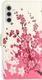 Samsung Galaxy A36 Hoesje Print Book Case met Pasjeshouder Roze Bloemen afbeelding 5