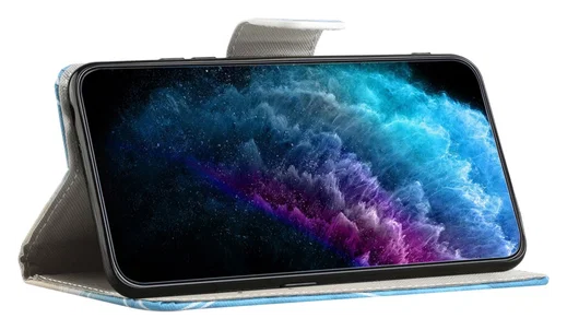 Samsung Galaxy A36 Hoesje Print Book Case met Pasjeshouder Bloemen Boom afbeelding 3