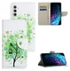 Samsung Galaxy A36 Hoesje Print Book Case met Pasjeshouder Bloemen Boom afbeelding 6