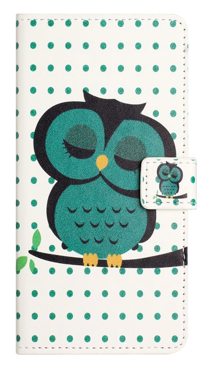 Samsung Galaxy A36 Hoesje Print Book Case met Pasjeshouder Uil afbeelding 5