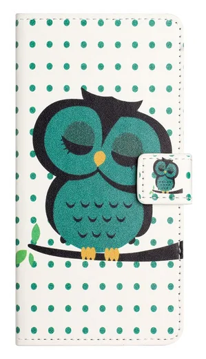 Samsung Galaxy A36 Hoesje Print Book Case met Pasjeshouder Uil afbeelding 5