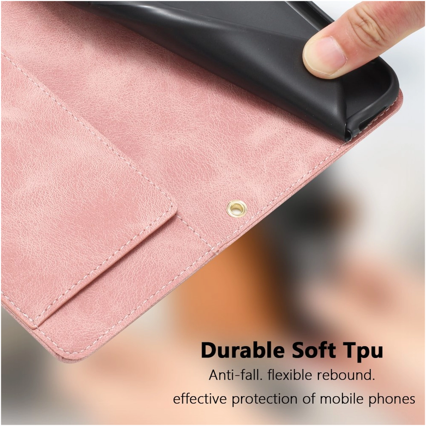 Samsung Galaxy A56 Hoesje Tulpen Book Case met Pasjeshouder Roze afbeelding 8