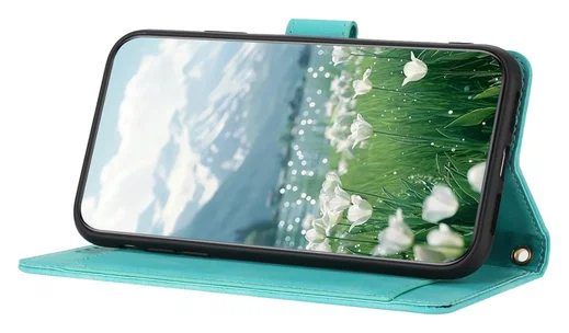 Samsung Galaxy A36 Hoesje Tulpen Book Case met Pasjeshouder Groen afbeelding 13