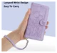 Samsung Galaxy A36 Hoesje Tulpen Book Case met Pasjeshouder Paars afbeelding 7