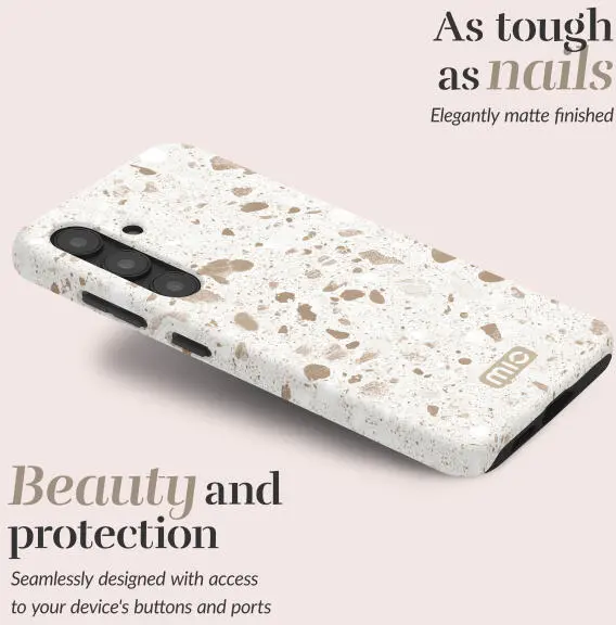 MIO MagSafe Samsung Galaxy A16 Hoesje Hard Shell Back Cover Soft Terrazzo afbeelding 2