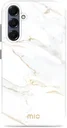 MIO MagSafe Samsung Galaxy A16 Hoesje Hard Shell Back Cover White Marble
