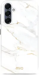 MIO MagSafe Samsung Galaxy A16 Hoesje Hard Shell Back Cover White Marble afbeelding
