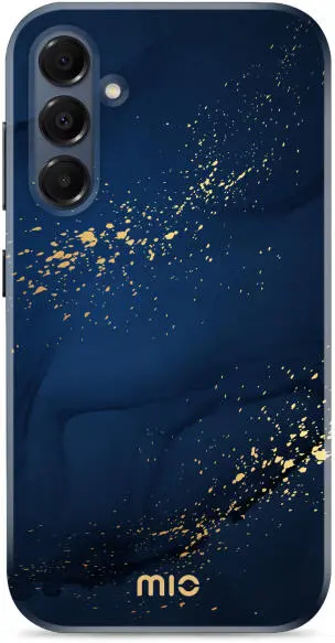 MIO MagSafe Samsung Galaxy A16 Hoesje Hard Shell Back Cover Midnight Sparkle afbeelding 1
