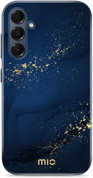 MIO MagSafe Samsung Galaxy A16 Hoesje Hard Shell Back Cover Midnight Sparkle